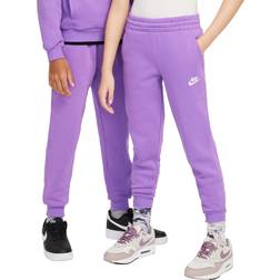 Nike Big Kid's Sportswear Club Fleece Joggers - Black Raspberry/White (FD3008-521)