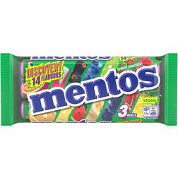 Mentos Discovery 14 Flavours Chewy Dragees Rolls 37.5g 3pcs