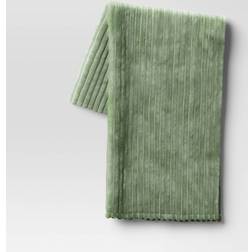 Room Essentials Channeled Plush Throw Blankets Green (60x50cm)