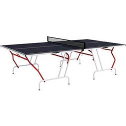 Soozier Portable Tennis Table with Net, Paddles, Balls, MDF