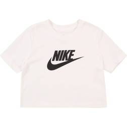 Nike Sportswear Older Kids' Girls' Cropped T-Shirt White