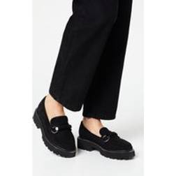 Oasis Bolton Snaffle Detail Chunky Loafers Natural Black