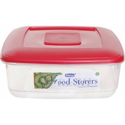 Whitefurze Square Red Food Container 7L