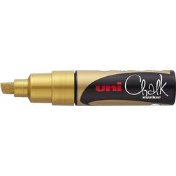 Uni Chalk Marker Gold 8mm