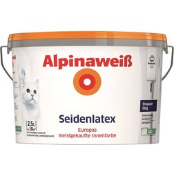 Alpina Silk Latex Wandfarbe Weiß 2.5L