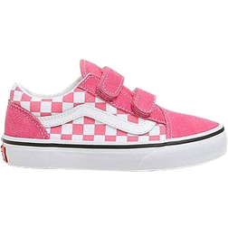 Vans Kid's Old Skool V Checkerboard Shoes - Honeysuckle