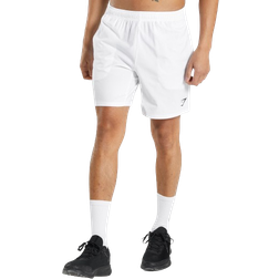 Gymshark Arrival 7" Shorts - White