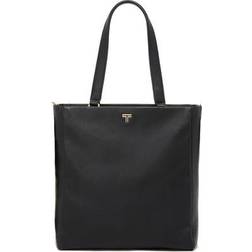 Tumi Vail North South Leather Tote - Black/Light Gold