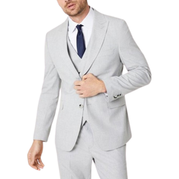 Burton Slim Fit Heathered Wedding Suit Jacket - Grey