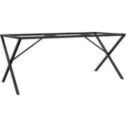 vidaXL X-frame Black Pata de mesa 73cm