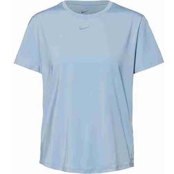 Nike Women's One Classic Dri-fit Short Sleeved Top - Light Armory Blue/Black