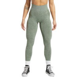 Gymshark Flex High Waisted Leggings - Force Green/Vanilla Beige