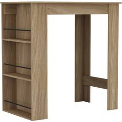 URBN Living 3 Tier Oak Bar Table 60x100cm