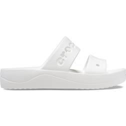 Crocs Baya Platform Sandal - White