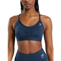 Gymshark Ruched Sports Bra - Navy