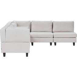 Beliani Unstad Light Beige Sofa 228cm 5Stk. 5-Sitzer