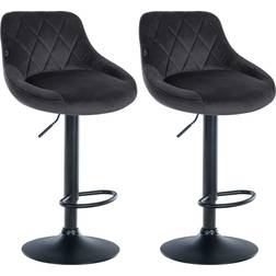 CLP Lazio Dark Grey/Black Taburete de bar 104cm 2pcs