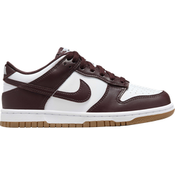 Nike Dunk Low GS - White/Gum Light Brown/Burgundy Crush