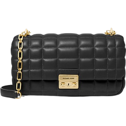 Michael Kors Tribeca Large Quilted Leather Shoulder Bag - Black