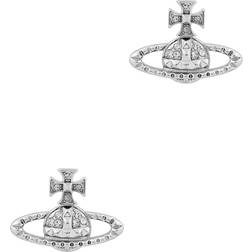 Vivienne Westwood Mayfair Bas Relief Orb Earrings - Silver/Transparent