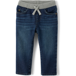 The Children's Place Toddler Pull On Straight Jeans - Dark Wash (3047351_33D6)