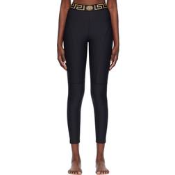 Versace Black Greca leggings