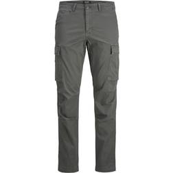 Jack & Jones Carrot Fit Cargo Trousers - Grey/Sedona Sage