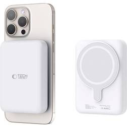 Tech-Protect Trådløs Powerbank 10000 mAh MagSafe Kompatibel Hvid