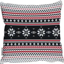 Abstract Christmas Stylish Complete Decoration Pillows Red (45x45cm)