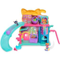 Just Play Disney Junior SuperKitties Purr ‘N’ and Figures, 12-Pieces, Lights and Sounds, Kids Toys for Ages 3 Up