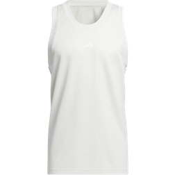 adidas Men's Basketball Legends Tank Top - Orbit Grey/White