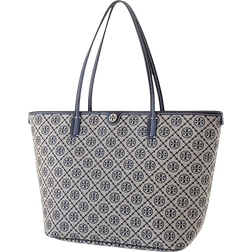 Tory Burch T Monogram Zip Tote - Tory Navy