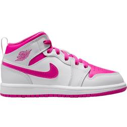 Nike Jordan 1 Mid PS - Iris Whisper/White/Fire Pink