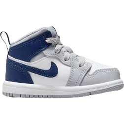 NIKE Jordan 1 Mid TD - White/Wolf Grey/Midnight Navy