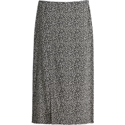 H&M Crêpe Skirt - Black/Small Flowers