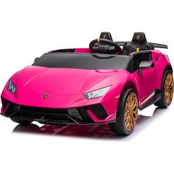 King Toys 2024 Officially Licensed 24V Lamborghini Huracan 4×4 Complete Edition 2 Seater Kids Ride-On Cars