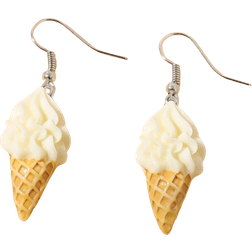 Shein 1 Pair of Stylish Personalized Fun Ice Cream Shaped Earrings, Women's Party Jewelry Accessories, Birthday Gift