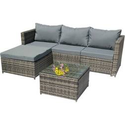 Birchtree RFS01 Outdoor Lounge Set, 1 Table incl. 1 Sofas