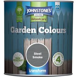 Johnstones Woodcare Garden Colours Wood Paint Steel Smoke 1L