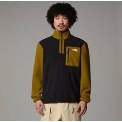 The North Face The North Face Men&#39;s Yumiori 1/4 Zip Fleece Jacket Tnf Black-moss Green-tnf Black