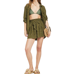 River Island Blend Glitter Shorts - Khaki