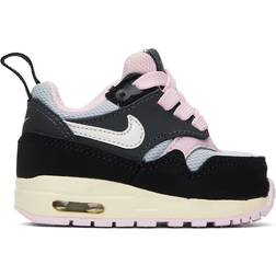 Nike Air Max 1 EasyOn TDV - Black/Anthracite/Pink Foam/Summit White