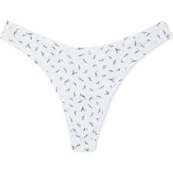 Victoria's Secret High-Leg Thong Panty - Optic White Ditsy Floral Print