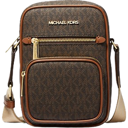 Michael Kors Jet Set Medium Signature Logo Crossbody Bag - Brown