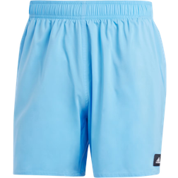 Adidas Solid CLX Short Length Swim Shorts - Blue Burst/White