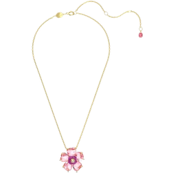 Swarovski Idyllia Necklace - Gold/Pink/Transparent