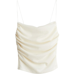 H&M Draped Strappy Top - White