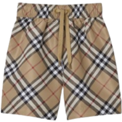 Burberry Kid's Check Swim Shorts - Archive Beige