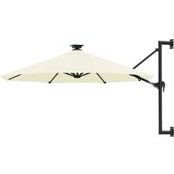 vidaXL Wall-Mounted Parasol with LED 300cm