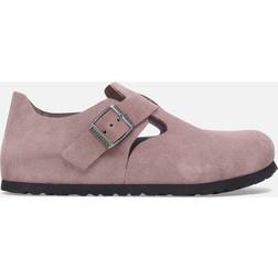 Birkenstock Women's London Suede Slim Fit Shoes Faded Purple UK 3.5